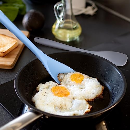Silicone Spatula Spoon Set - 2 Pack, Heat Resistant & Non-Stick
