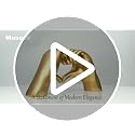 MuSeek Gold Heart Hands Sculpture - Small Romantic Couple Statue, 5.4in Gold Decor for Living Room & Gifts