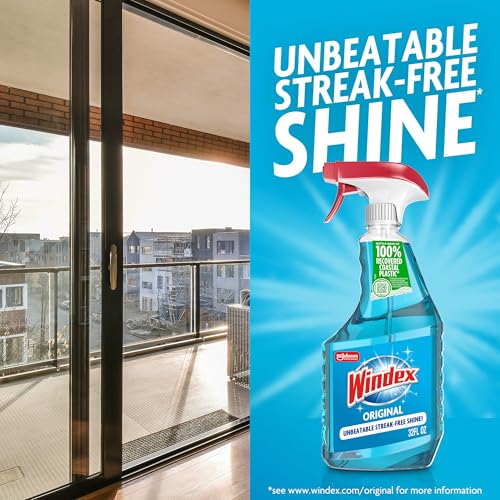 Windex Original Blue Glass Cleaner Spray - 23 Oz Streak-Free Shine