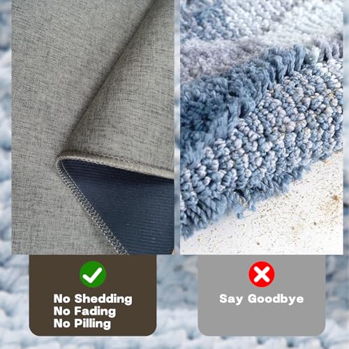Yancorp Ultra Thin Bath Rug, 16"x26" Low Profile Non-Slip Mat, Dark Brown