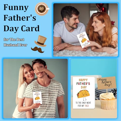 Funny Taco Father's Day Card for Husband - Humorous Greeting