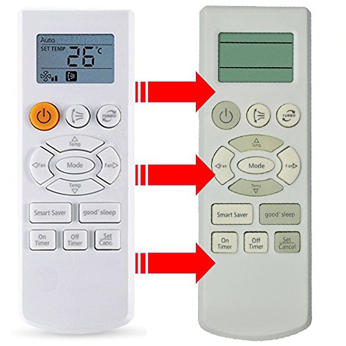 Samsung Air Conditioner Remote Control Replacement DB93-07073A/B