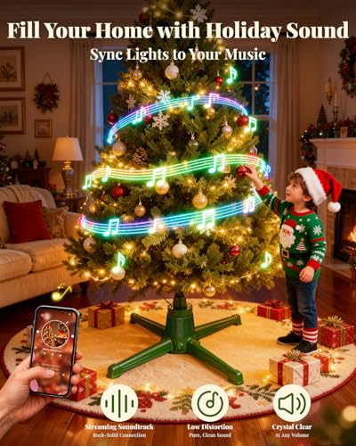 Christmas Tree Stand with Remote Control and Rotation for 9ft Trees
