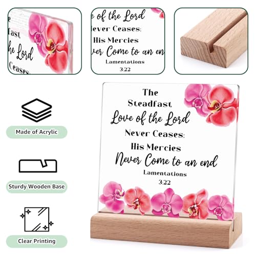 Inspirational Christian Gifts for Women - Acrylic Plaque with Stand