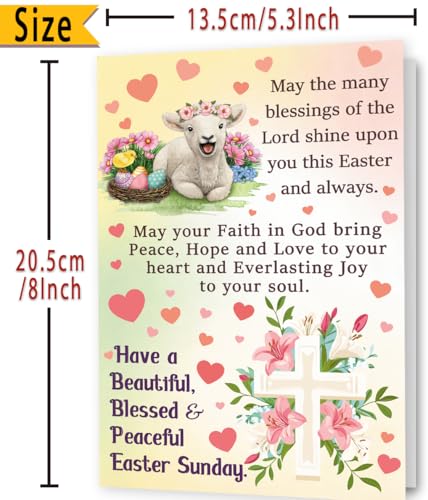 Christian Easter Blessings Card for Family & Friends - FANCYLUCKY
