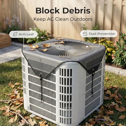 Moorrlii Waterproof AC Cover for 36'' x 36'' Outside Unit with Zipper & Air Vents