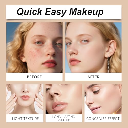 NovaCharm Ivory Cushion CC Foundation with Mushroom Sponge