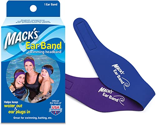 Mack's Swimming Headband - Neoprene Ear Band for Water Protection