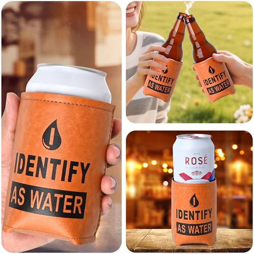 Funny Leather Can Cooler - Unique Gifts for Dad, Grandpa & Husband