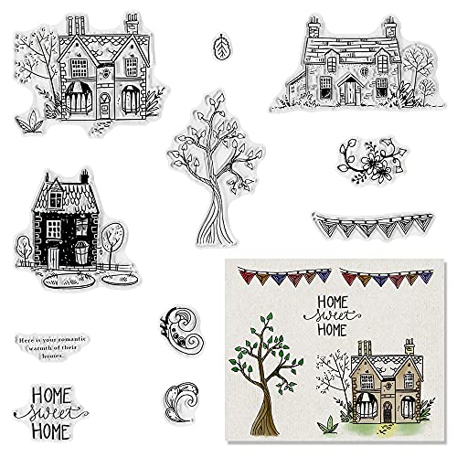 Fall Clear Stamps Set for Card Making & Scrapbooking