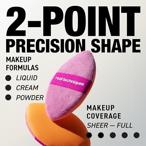 Real Techniques Miracle 2-in-1 Powder Puff Dual-Sided Sponge