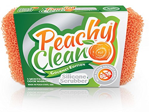 Peachy Clean Silicone Scrubber with Peach Fragrance - Mold Resistant