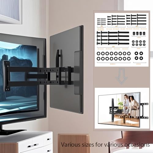 Universal TV Mounting Hardware Kit - M4 M5 M6 M8 Screws for VESA Mounts