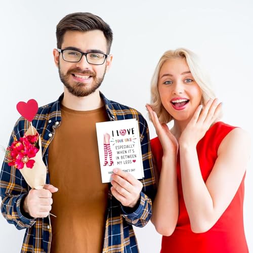 Funny Valentine's Day Card for Him - Naughty Gift for Husband & Boyfriend