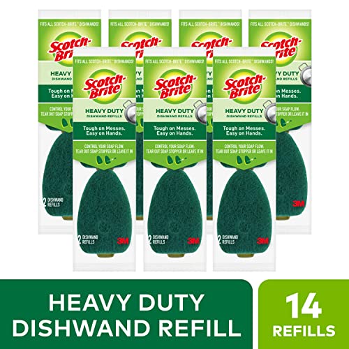 Scotch-Brite Heavy Duty Dishwand Refills - 4 Count (2 Packs of 2)