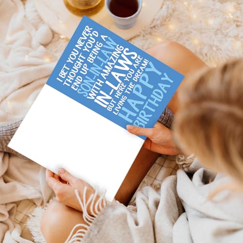 Funny Son-in-Law Birthday Card with Red Envelope – Humorous Greeting