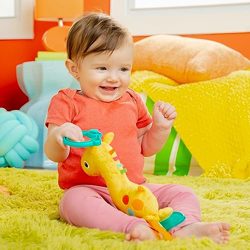 Bright Starts Safari Soother Rattle & Teether Toy - Giraffe (Pack of 2)