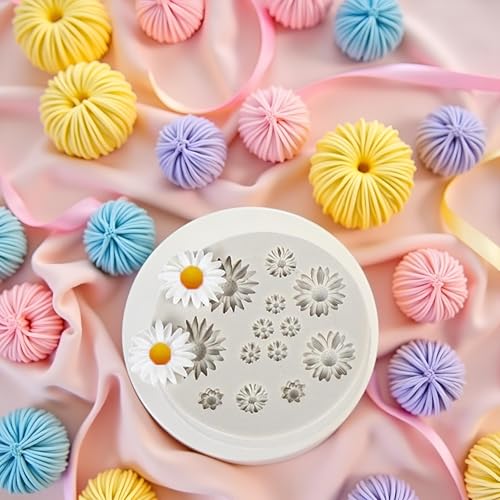 Daisy Flower Silicone Mold for Cake Decorating & Candy Making