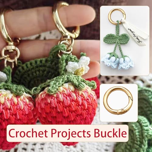 16Pcs Keyrings Silver Carabiner Key Chain Clip Premium Round Spring Clasps-Decorative Metal Connectors for DIY Accessories | Hang-Plated Finish | Durable Lightweight Fasteners(16Pcs Silver)