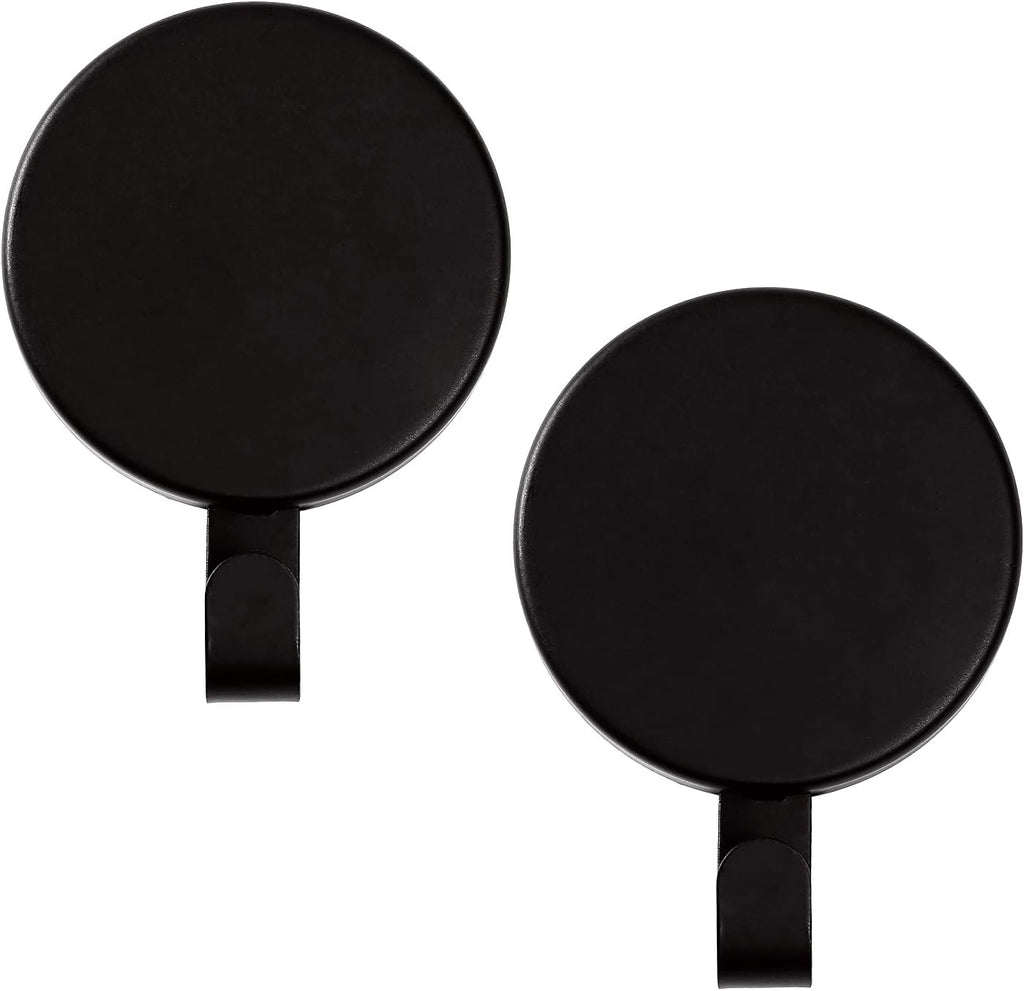 Skiennix Magnetic Wreath Hanger - Heavy Duty Magnet Hooks for Metal Doors | Black, 2 Pack, Super Strong Hold