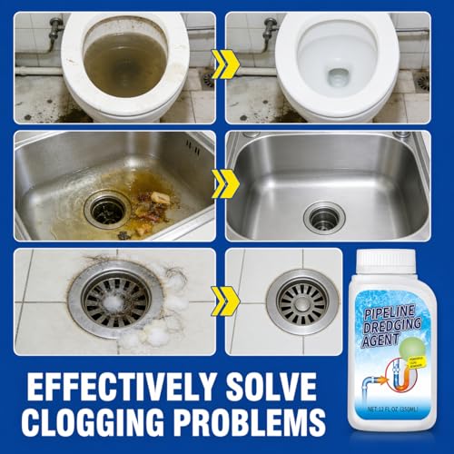 Sodium Hydroxide Drain Opener Powder for Clogs & Buildup