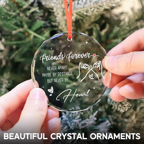 Unique Crystal Friend Christmas Ornament 2025 - 3x3 inches