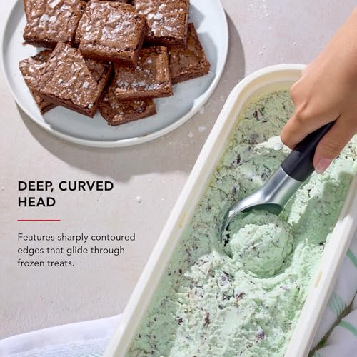 KitchenAid Black Ice Cream Scoop - Effortless Scooping Tool