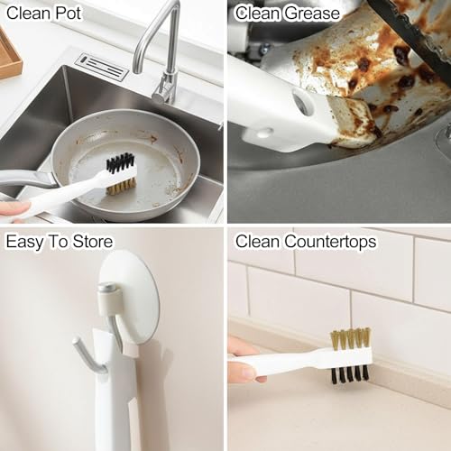 4-in-1 Kitchen Cleaning Scrub Brush for Gas Stove Top & Cooktop