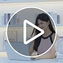 KIEROFIRT Portable Transparent Desktop Fan - Rechargeable, Quiet, 3 Speed