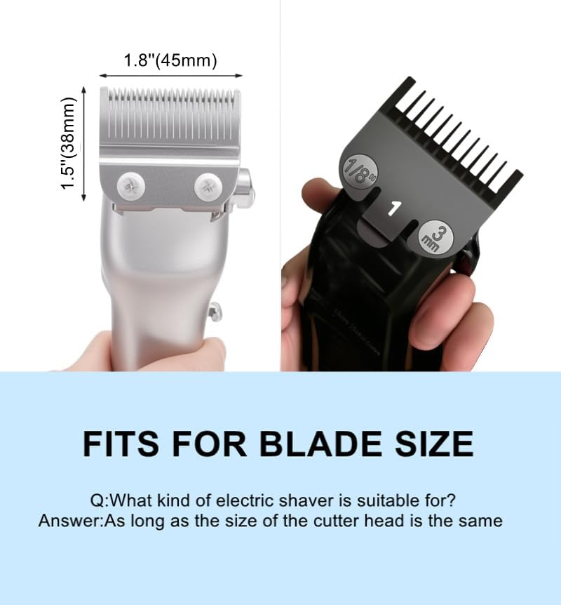 Pdtwq 3mm Clipper Guard 2-Pack Compatible with Wahl Hair Clippers 1/8 Inch