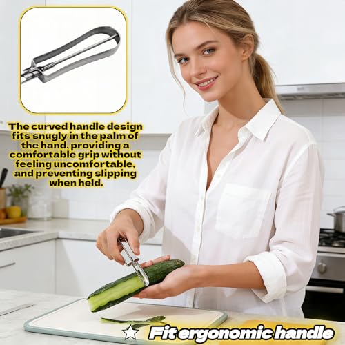 Professional Stainless Steel Vegetable Peeler with Rotary Blade