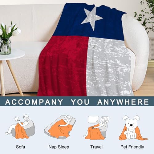 Patriotic American Flag Throw Blanket for Kids - 40x50 inches
