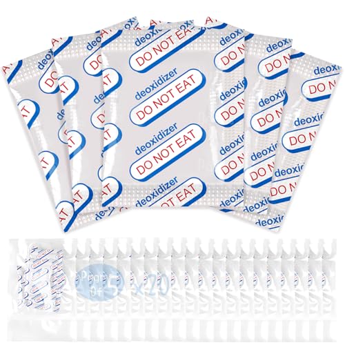 NKLEI 500cc Oxygen Absorbers - 100 Pack for Long-Term Food Storage & Preservation