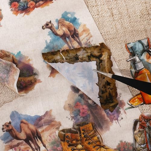 Desert Secrets Egypt Sticker Book | 20 Premium Washi Stickers