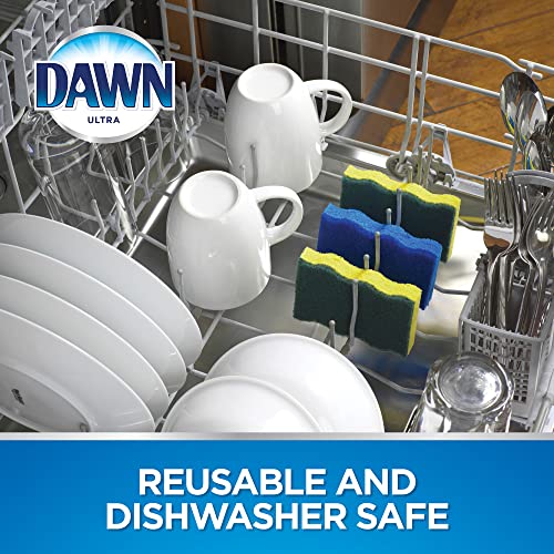 Dawn Heavy Duty Kitchen Dish Sponges 3-Pack - Scrubbing & Cleaning