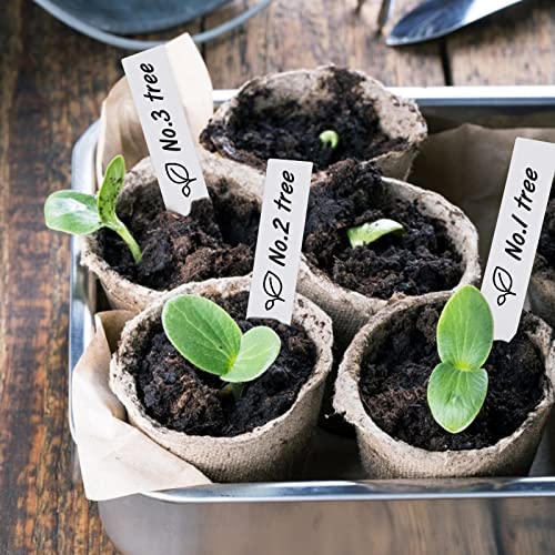 KINGLAKE 100 Pcs 4-Inch Plastic Plant Labels for Garden Use