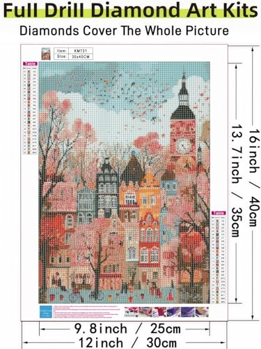 London Streets 5D Diamond Painting Kit for Adults - Full Drill Art