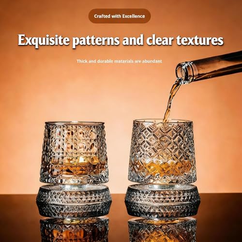 360° Rotating Whiskey Glass - Unique Sword Gift for Men & Dad
