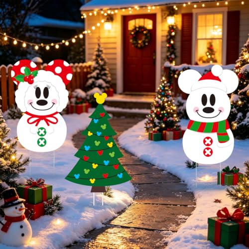 Christmas Yard Signs Decorations 3PCS Outdoor Holiday Lawn Display
