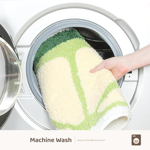 Molesun Lime Bath Mat - Plush Microfiber Non-Slip, 16x24