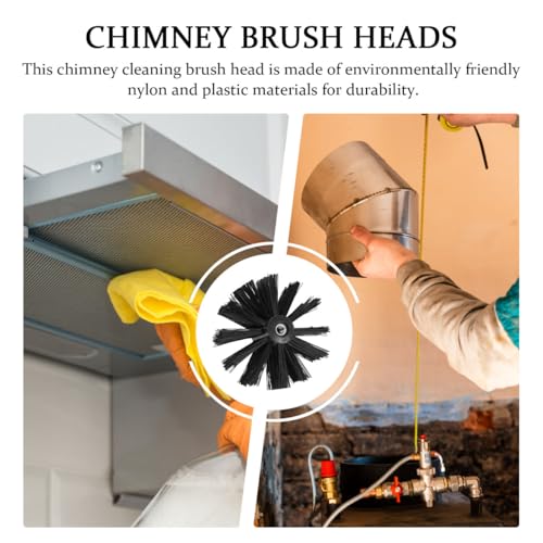 DOITOOL 4 Inch Chimney Brush Head - Flexible Nylon Fireplace Cleaner
