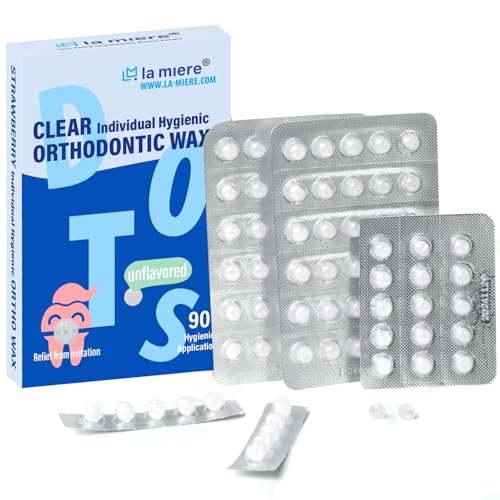 LA MIERE Orthodontic Wax for Braces - 90 Unscented Dots