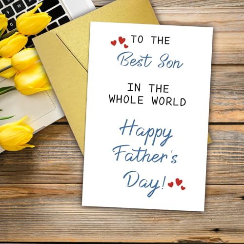 Father's Day Card for Son - Meaningful Greeting Card from Parents