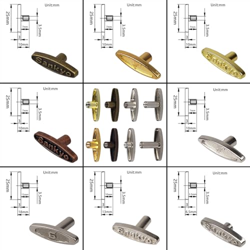 8Pcs Metal Winder Keys for 18-Note Music Boxes - Silver