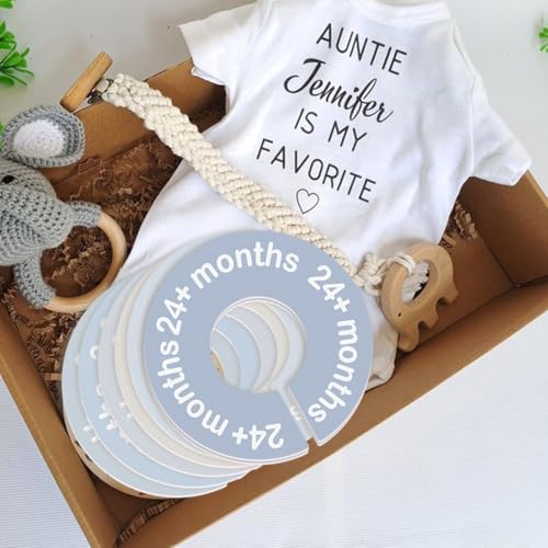 Cephira Blue Baby Closet Dividers - 8 Pack for 0-24 Months