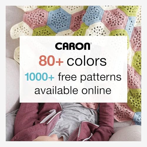 Caron Simply Soft Yarn - Medium Gauge 100% Acrylic (Plum Perfect) 6 oz