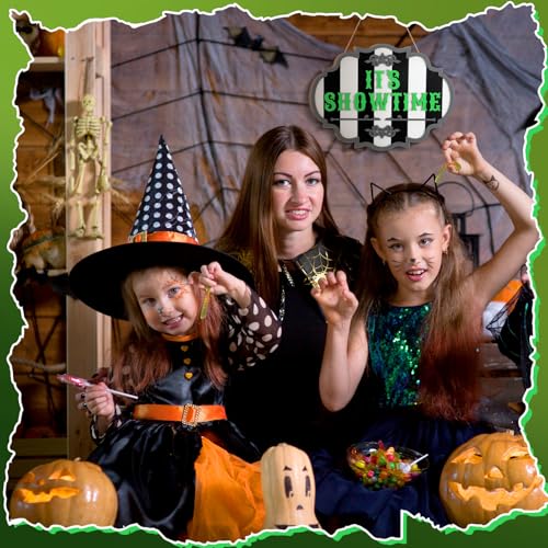 It's Showtime Halloween Wooden Door Sign - Movie-Themed Decor