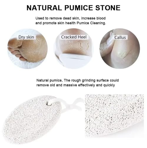 Cottegy Natural Foot Pumice Stone 2-Pack, Callus Remover & Exfoliator
