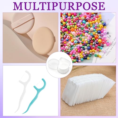 2-Pack Portable Cotton Pad Dispenser - Lightweight & Travel-Friendly Holder