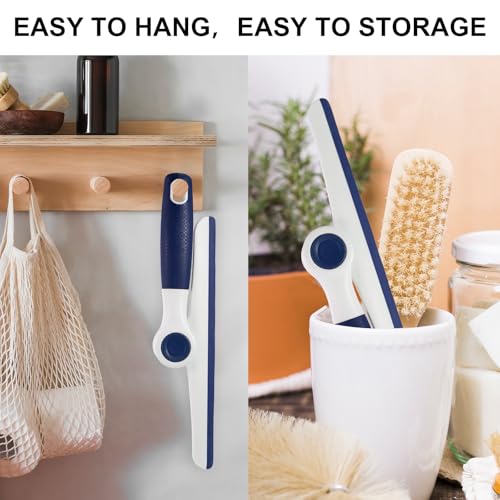 Keleekelin 9.7" Rotating Window Squeegee for Glass Doors and Car Windows